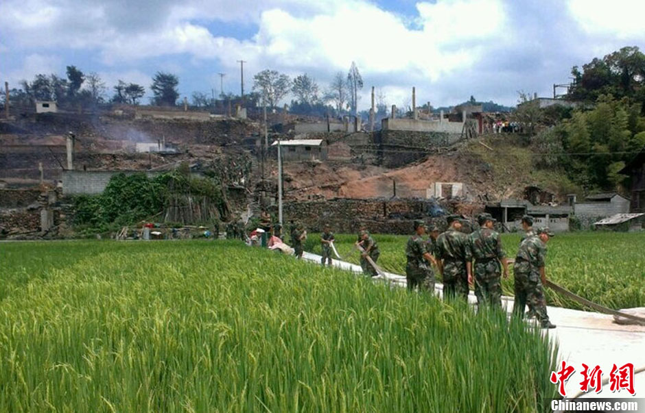 圖為火災(zāi)現(xiàn)場。沫浠 攝 圖片來源：CFP視覺中國