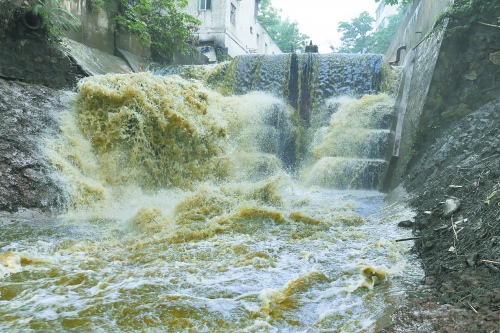 洛陽澗河遭大明渠中污水肆虐 釣出魚兒都帶油腥