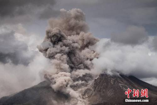 印尼錫納朋火山噴發