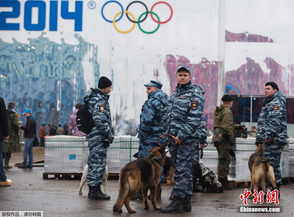 當地時間1月29日，俄羅斯索契，2014年索契冬奧會，俄羅斯軍方在奧林匹克公園周邊部署放空導彈系統。