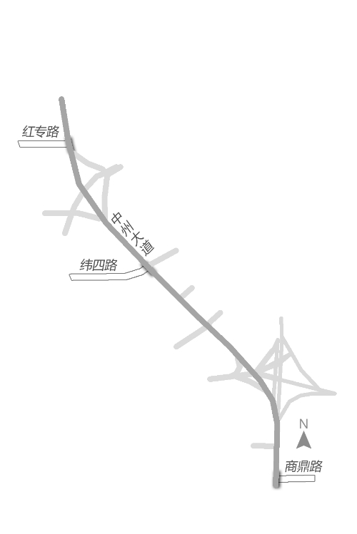 今年三條道路將下穿中州大道